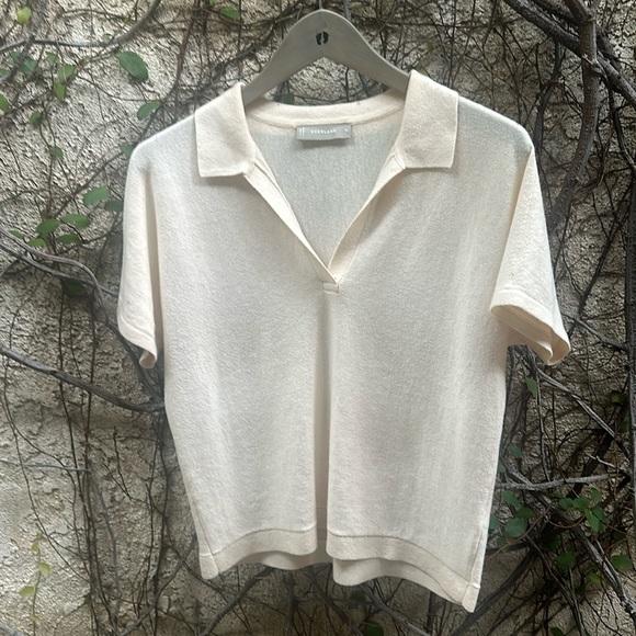 Everlane Short Sleeve Cropped Sweater - Picture 2 of 7